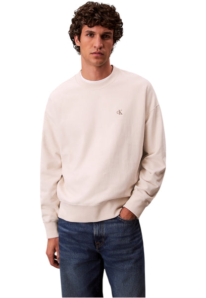 Felpa A Girocollo Uomo Calvin klein Jeans  Premium Terry Monogram LV04RC277G