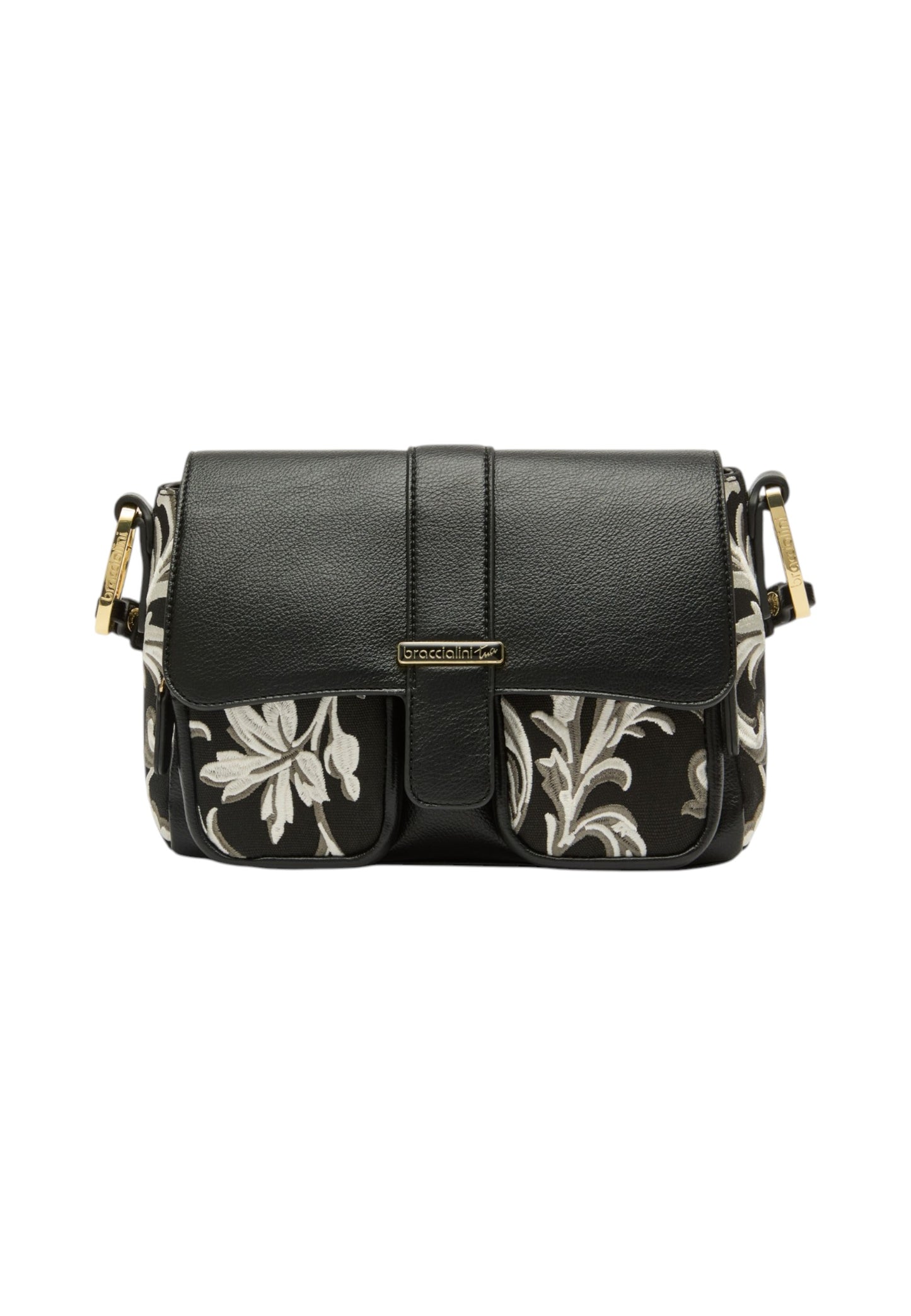 Borsa A Tracolla Donna Braccialini In mix Tessuto/Similpelle Con Ricami Esclusivi Jinny B19120TY