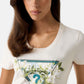 T-Shirt Manica Corta Donna Guess  Camelia Triangle W6RI35J1314