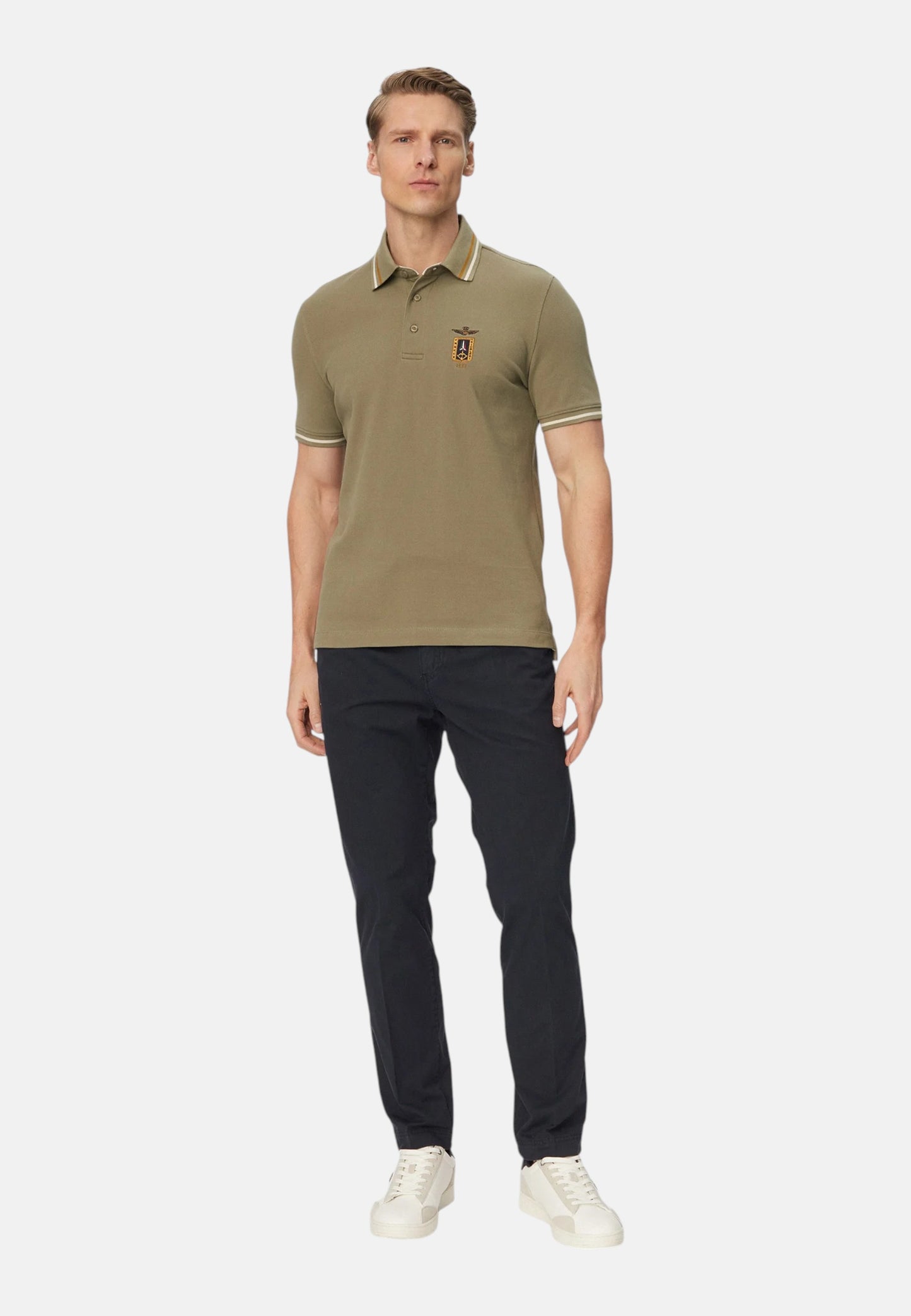 Polo Manica Corta Uomo Aeronautica Militare Slim Fit Frecce Tricolori 261PO1914UP00403