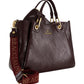 Borsa A Mano Donna Braccialini A Bauletto, Doppio con tracolla removibile e regolabile, Chiusura con clip, Con pochette interna removibile, Finitura lucida effetto spiegazzato, Dimensioni: 36 x 17 x 29 Cm Amy B19192YY