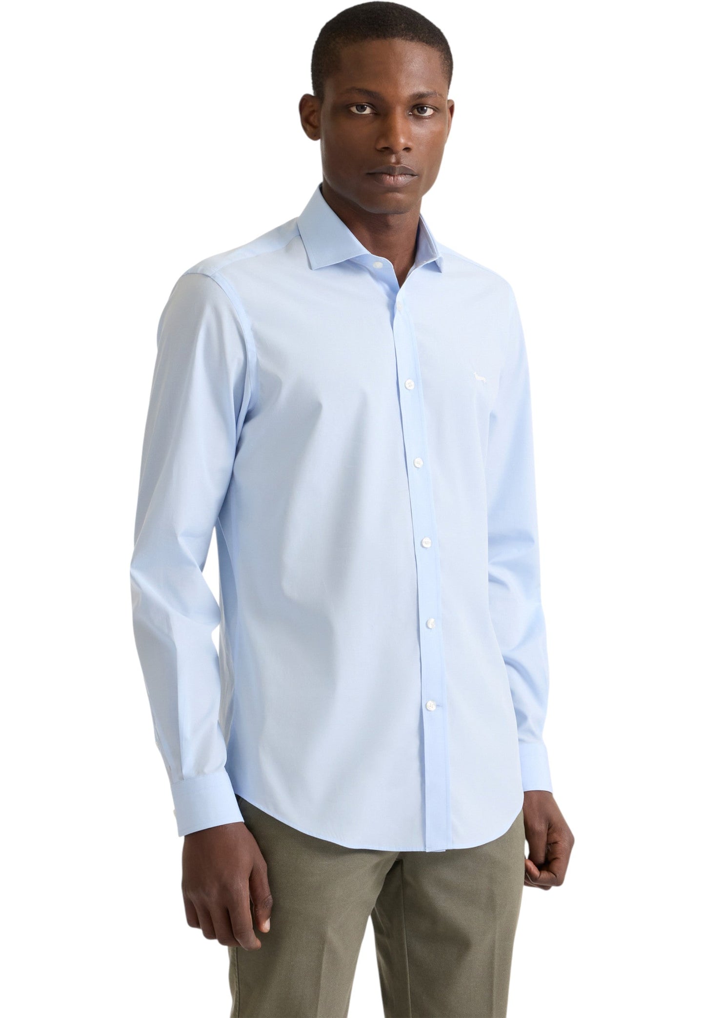 Camicia Manica lunga Uomo Harmont & Blaine in Popeline Stretch  CNP011012523I