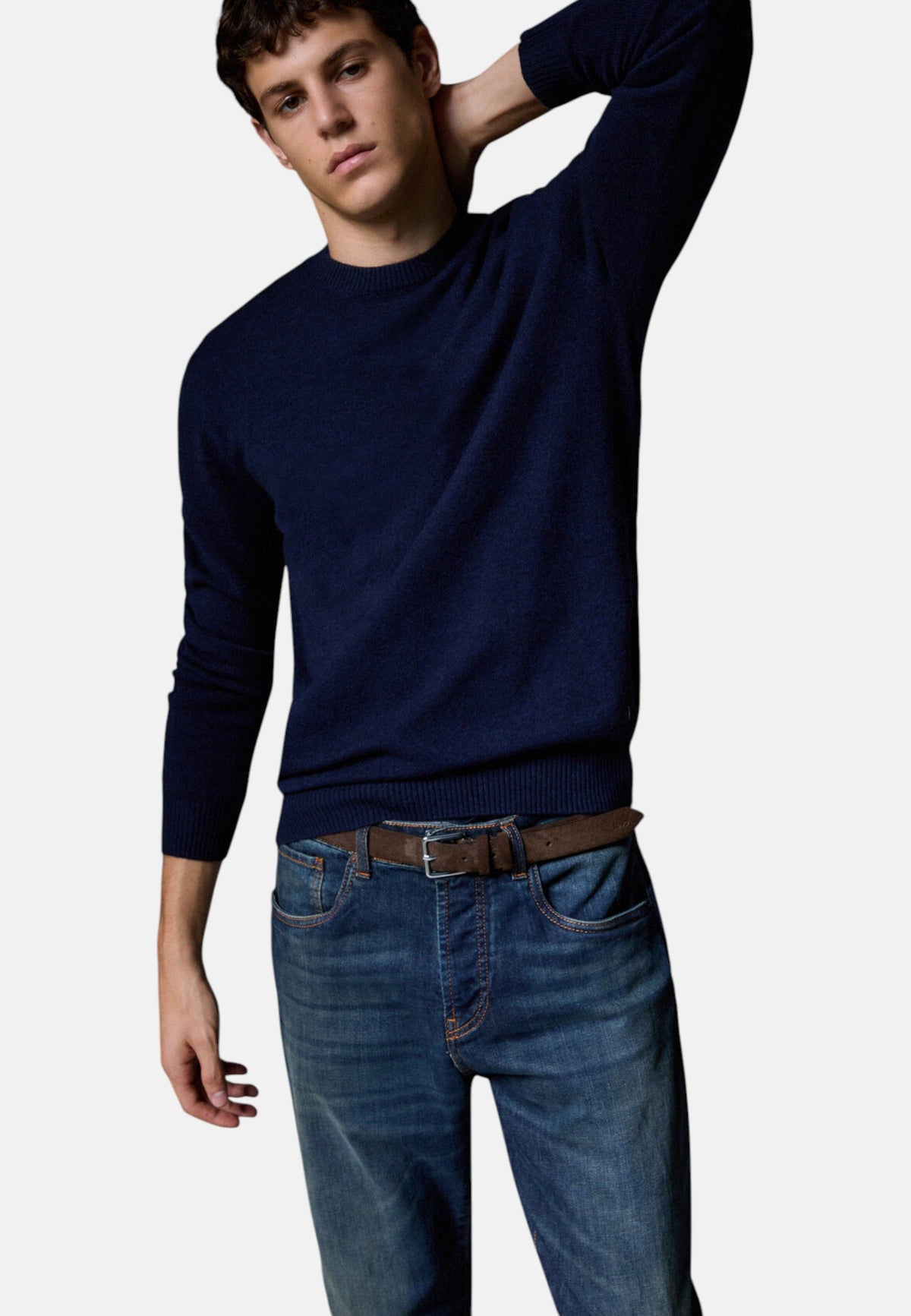 Maglione A Girocollo Uomo Liu Jo In Lana E Cashmere  QF6145MA23P