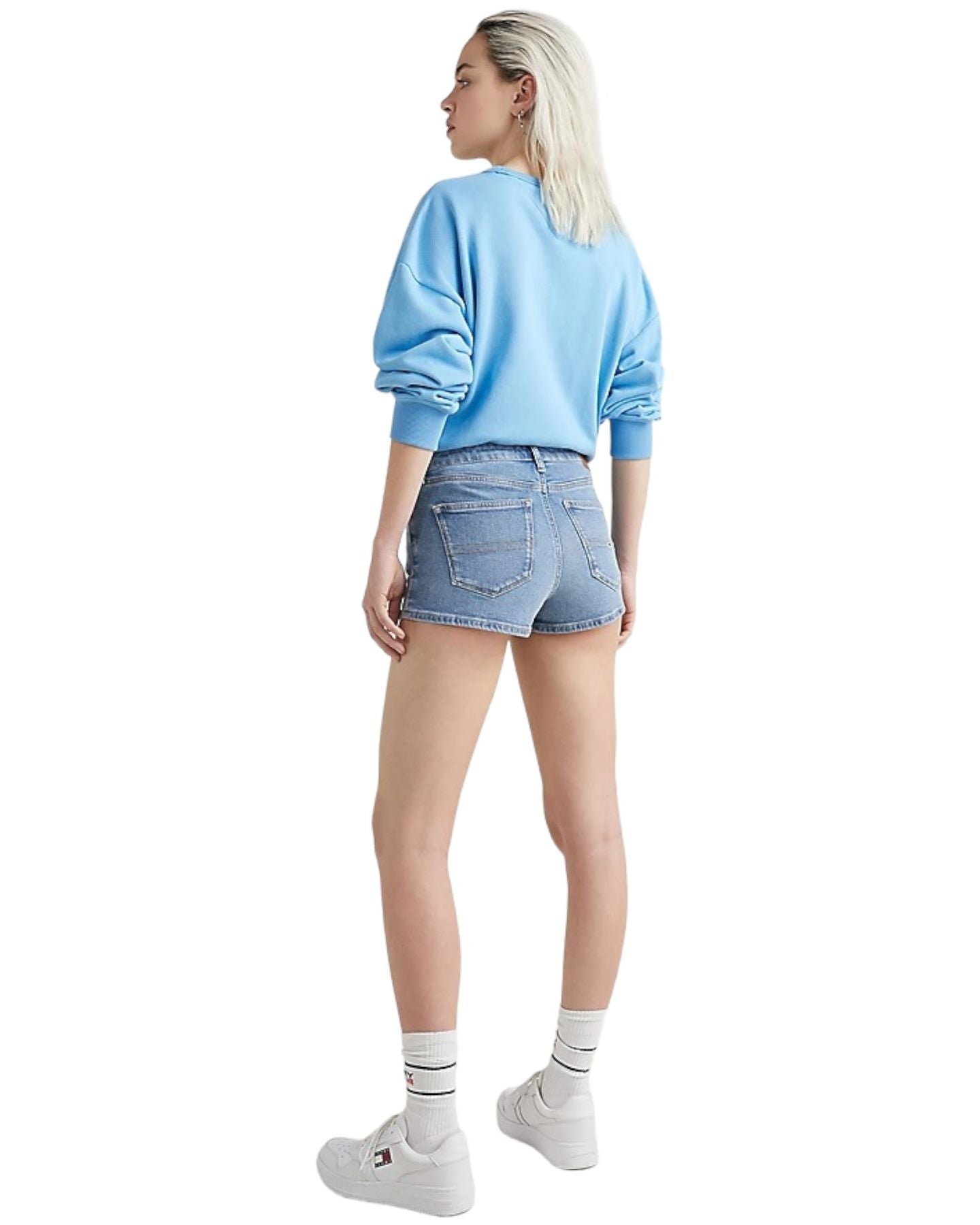 Pantaloncini Jeans Donna Tommy Jeans  Nora Mr Skinny Short DW0DW15604