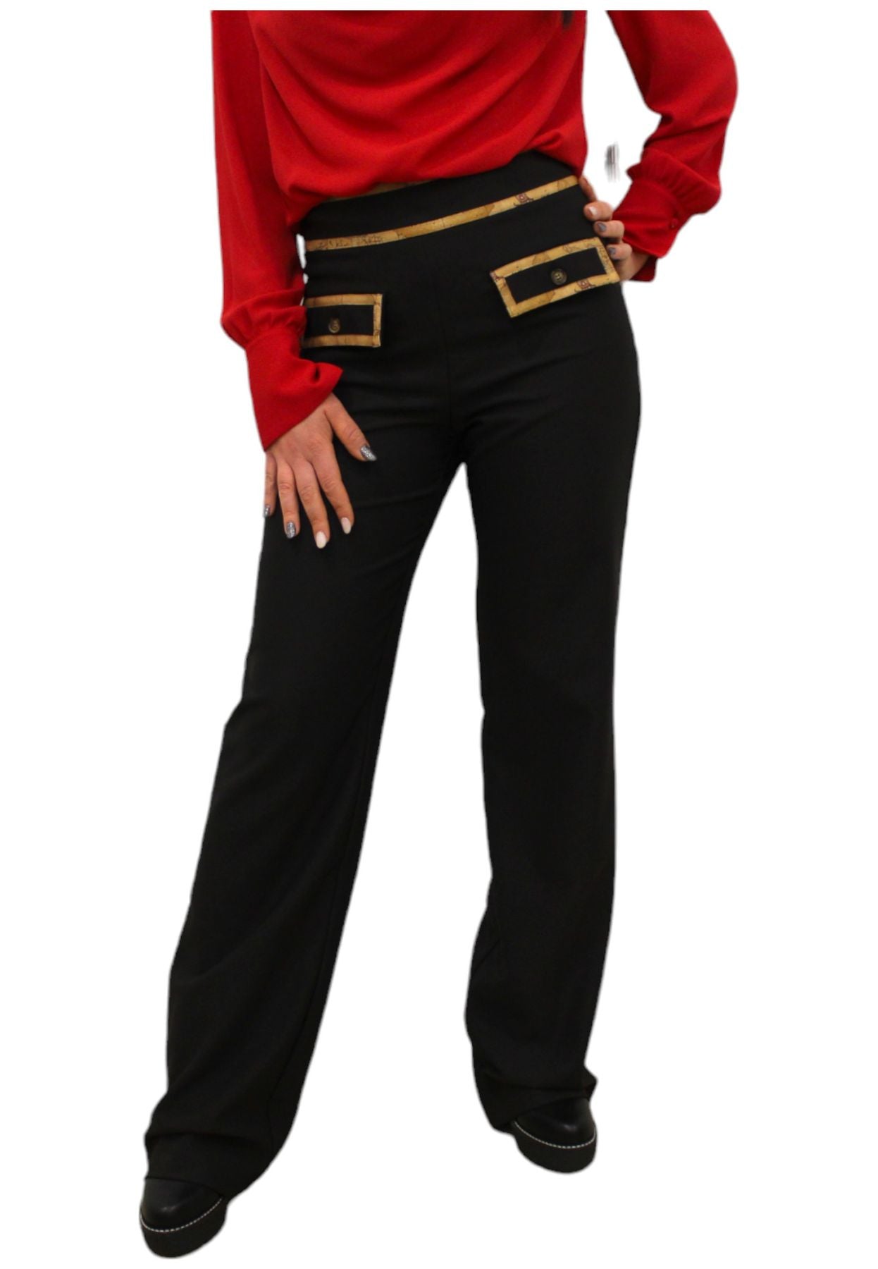 Pantaloni  Donna Alviero Martini A Palazzo  23ID10421NPM7