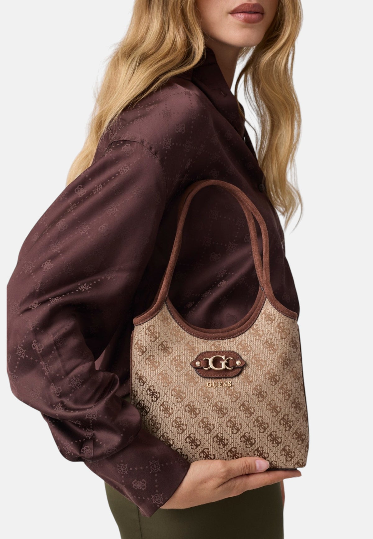 Borsa A Spalla Donna Guess Mini Tote Samantha HWJG2313750