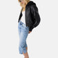 Giacca In Pelle Sintetica Donna Guess Bomber Cropped Gj W6YL01W2525