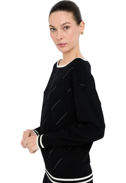 Maglia Scollo A Barca Donna Liu Jo   TF5206MS63L
