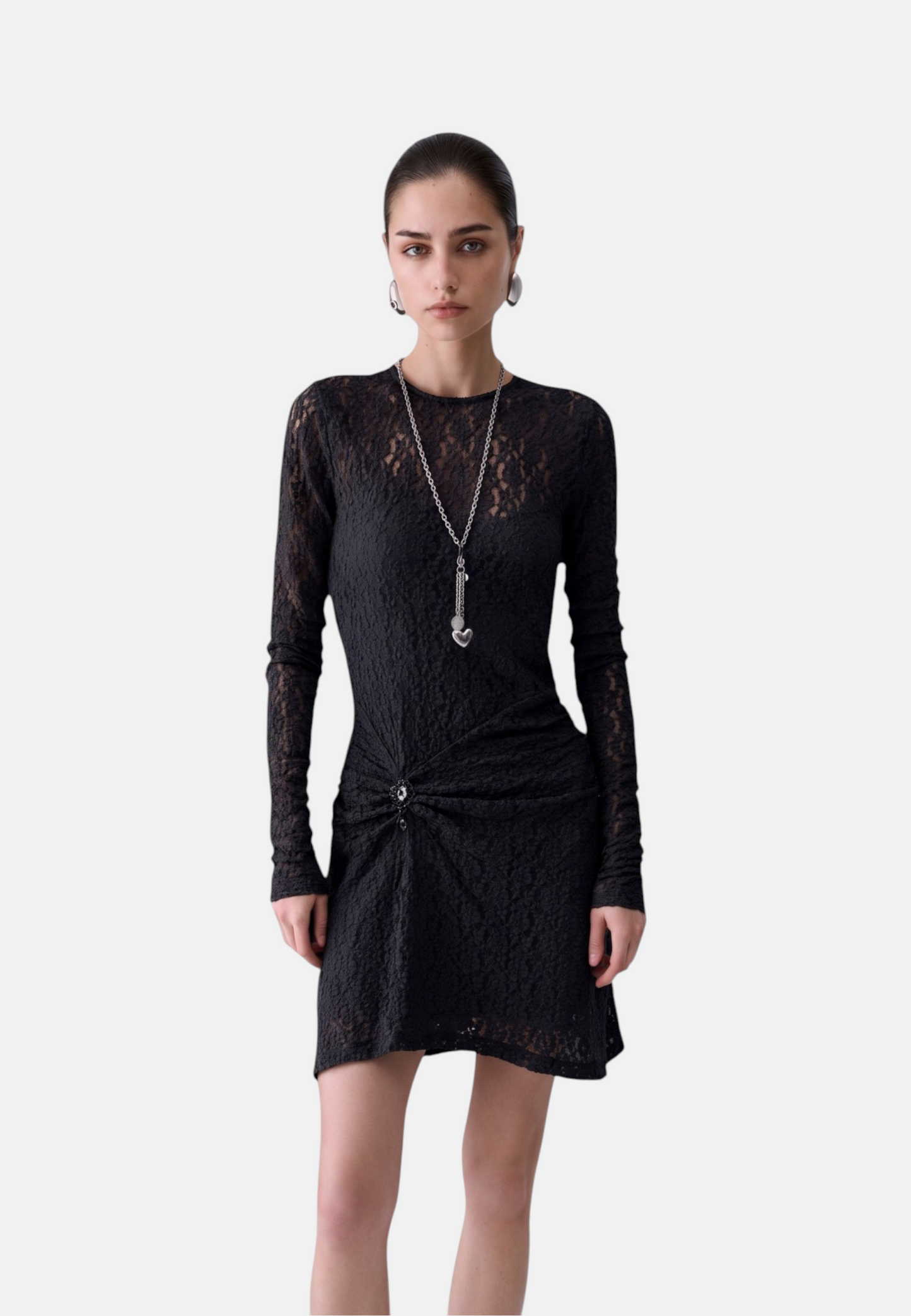 Vestito Corto Donna Liu Jo In Pizzo Stretch  WF6252J3975