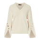 Maglia Scollo A V Donna Liu Jo Con Maniche A Mantella  CF6092MS99E