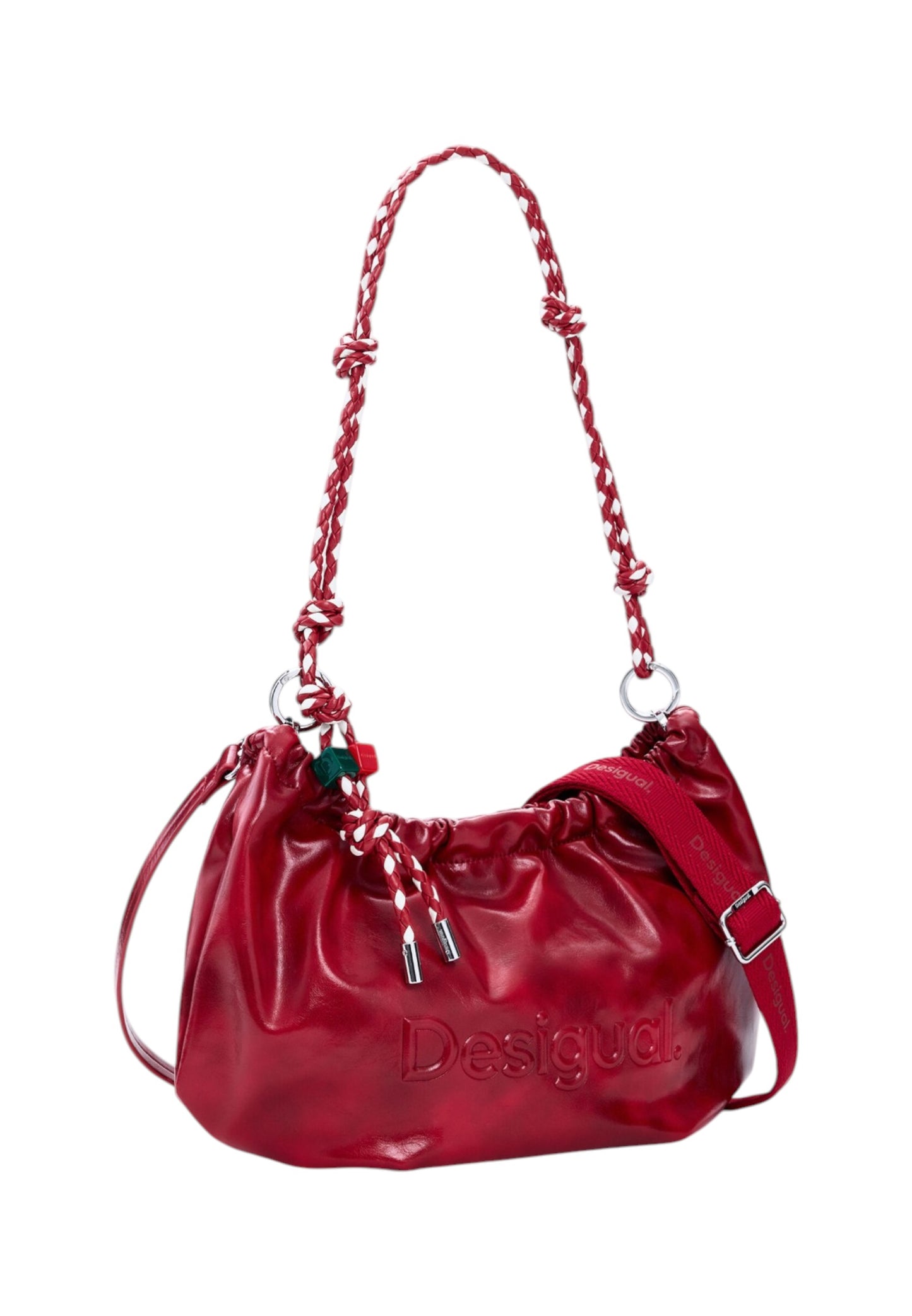 Borsa A Spalla Donna Desigual  Bag Half Logo Waverly Red 26SAXP28