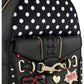 Zaino  Donna Braccialini Zaino compatto, Singolo con tracolle regolabili, Chiusura con zip, Due tasche interne, una con zip e una aperta, Borchie, patch e dettagli in cristallo, Dimensioni: 23 x 12 x 30 Cm Rock B19274YY