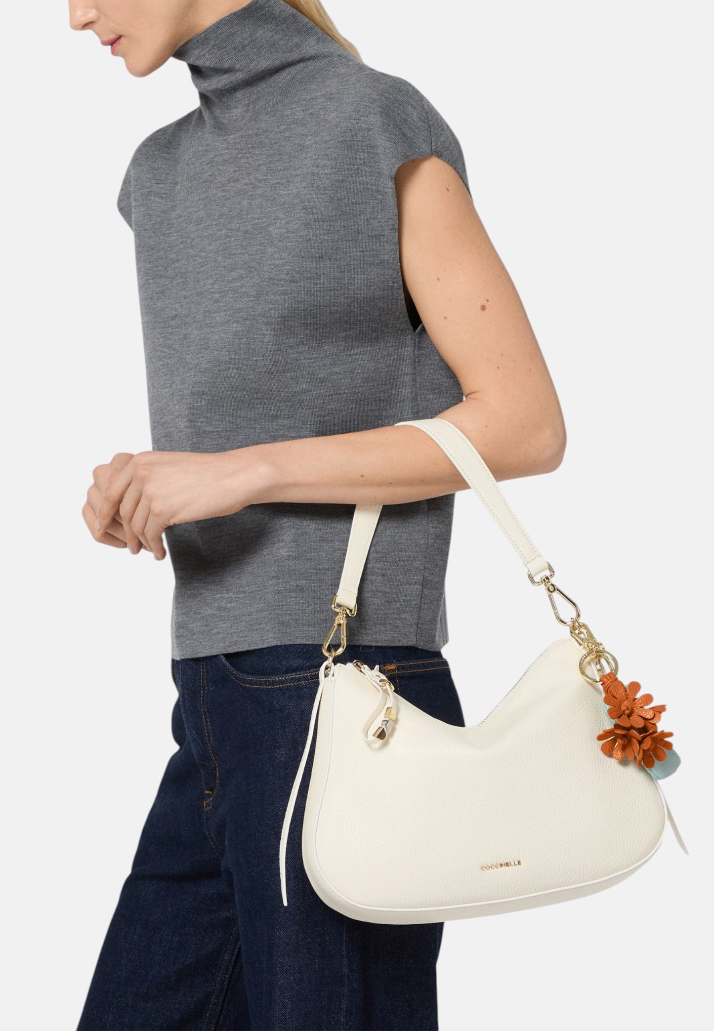 Borsa A Spalla Donna Coccinelle In Pelle Martellata Coccinelle Nory Small E1U45130201