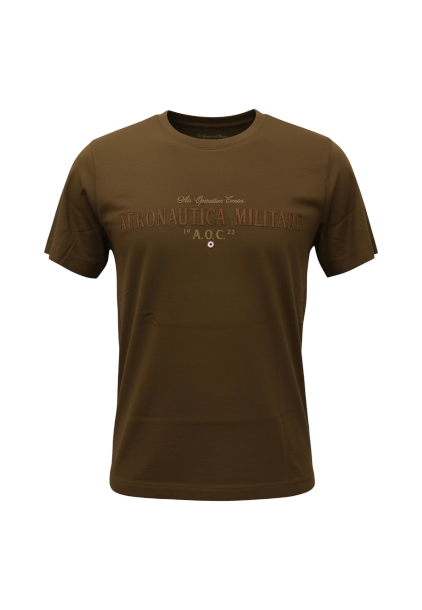 T-Shirt Manica Corta Uomo Aeronautica Militare Con Stampa Gommata E Logo In Ecopelle  241TS2228J634