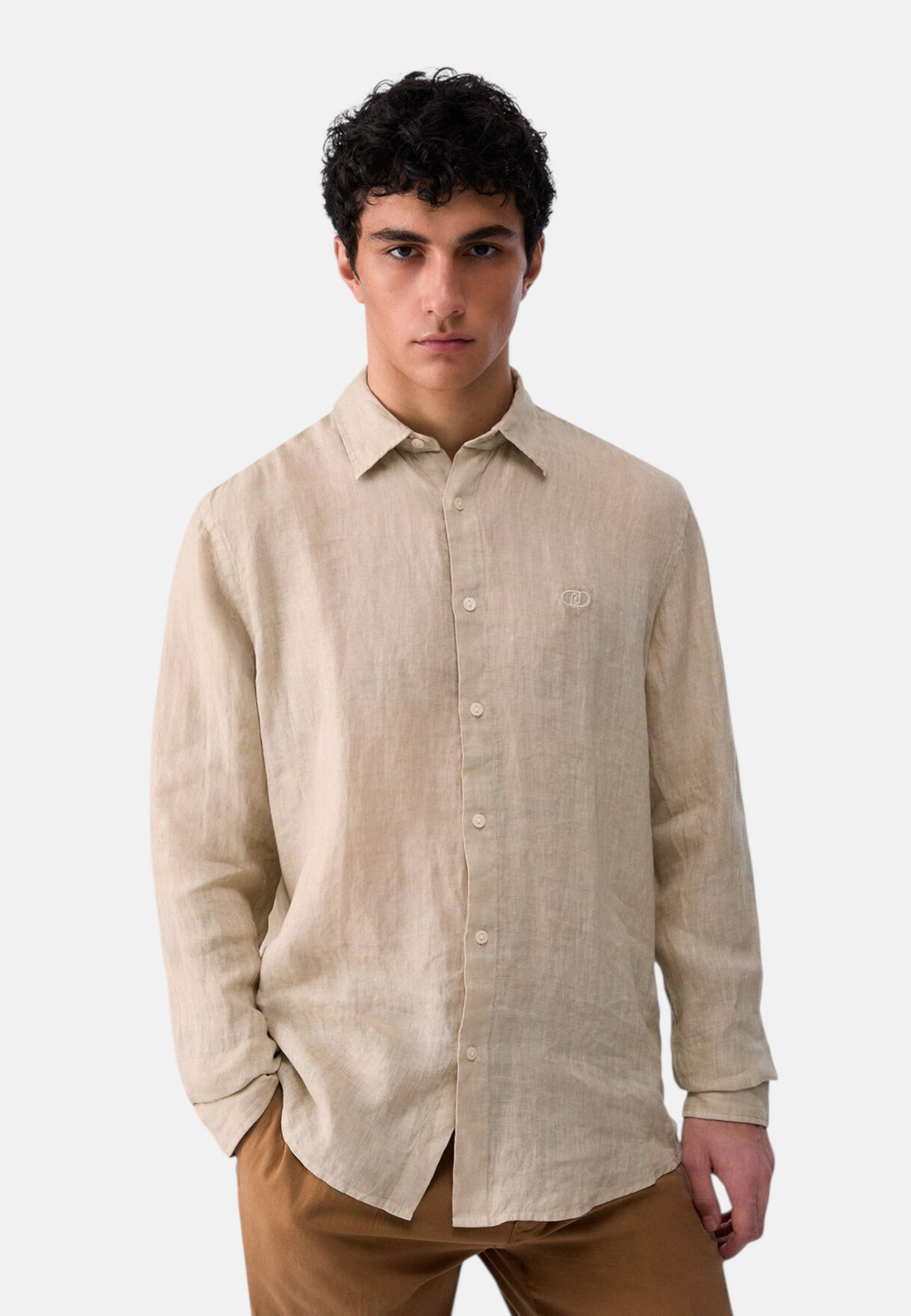 Camicia Manica lunga Uomo Liu Jo In Lino  QA6204T4359