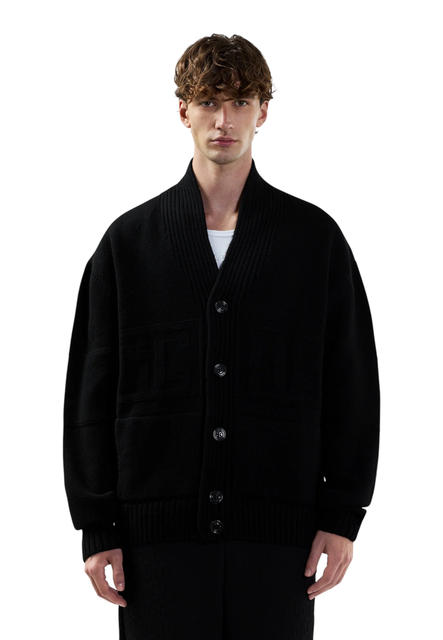 Cardigan  Uomo Gcds  Logo Buttoned B2CM1804KI8