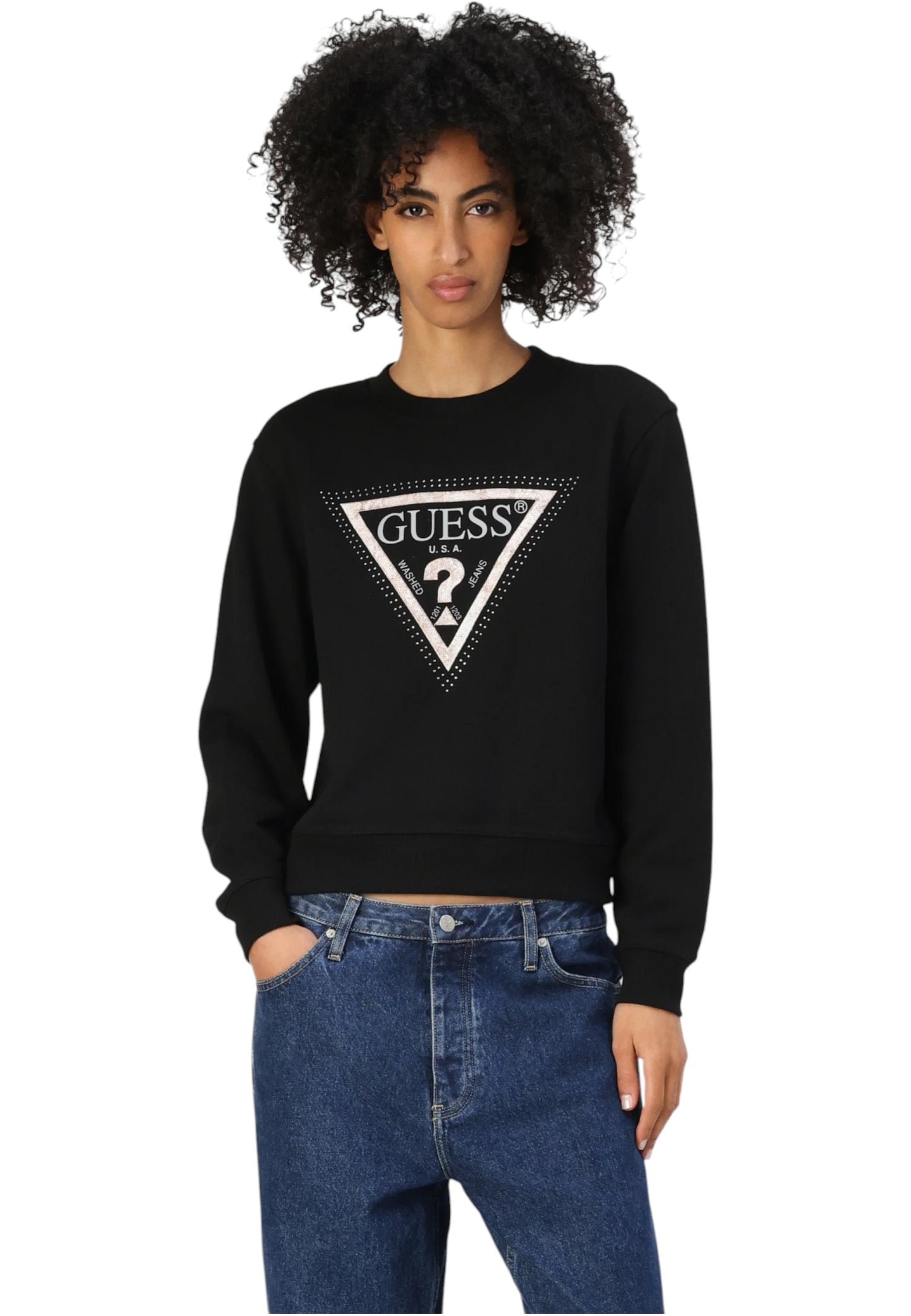 Felpa A Girocollo Donna Guess