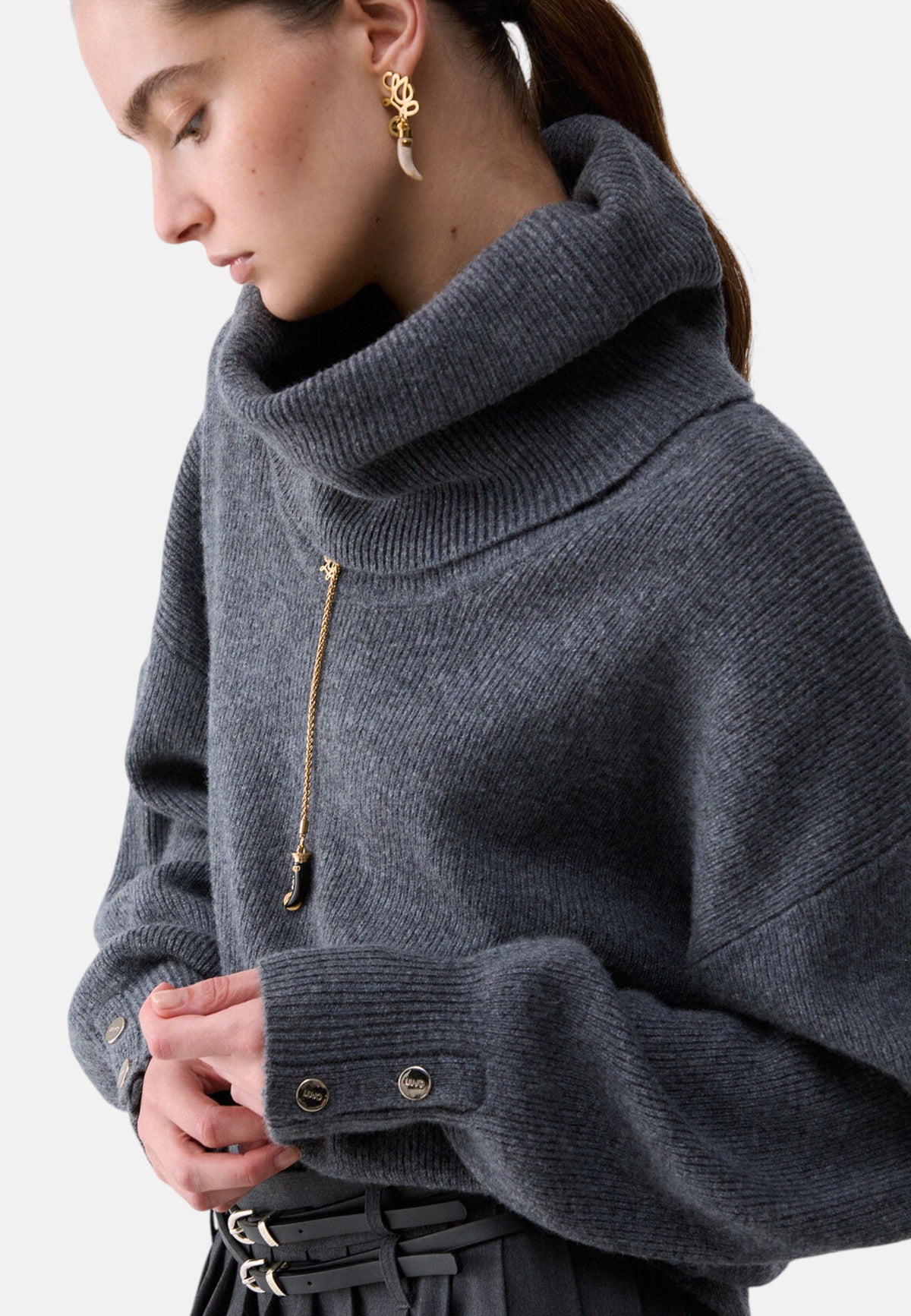 Maglione Collo Alto Donna Liu Jo Oversize  CF6250MS009