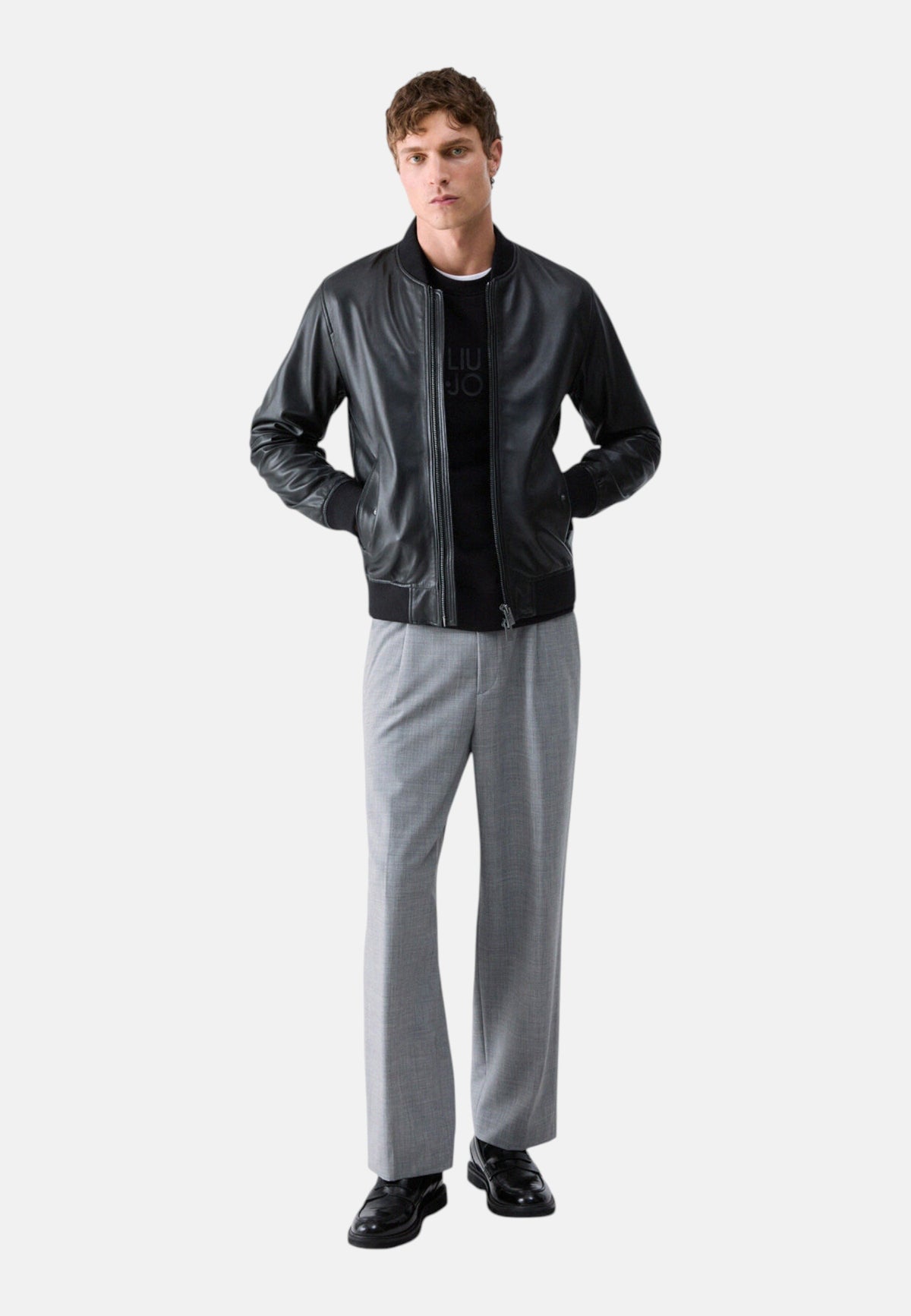 Felpa A Girocollo Uomo Liu Jo Con Logo Frontale Liu Jo  QF6074F0946