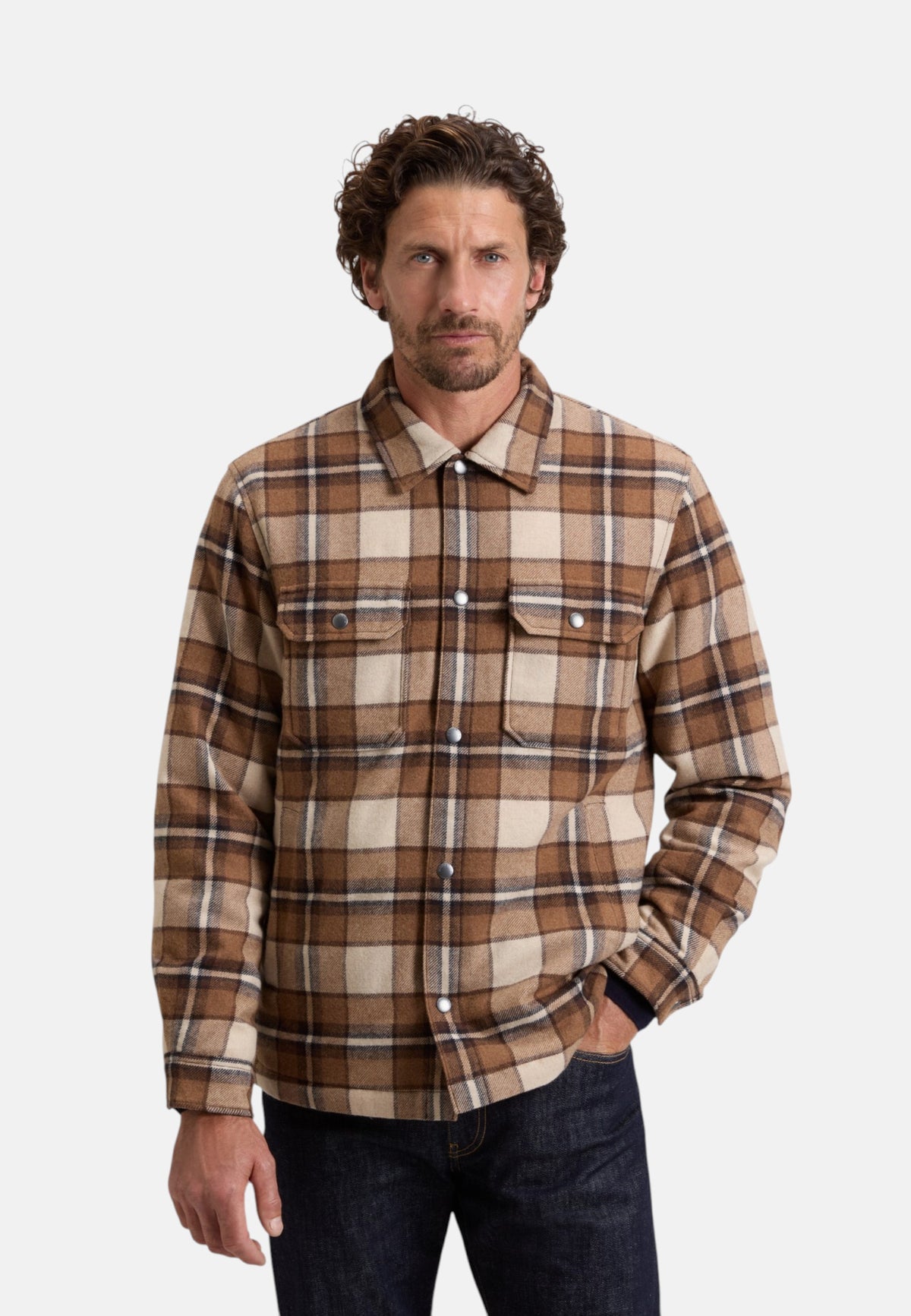 Giacca Invernale Uomo Woolrich  Wool Check Alaskan CFWOOS2018MBUT3046