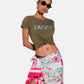 T-Shirt Manica Corta Donna Liu Jo Flower Eco Line VA6169JS003