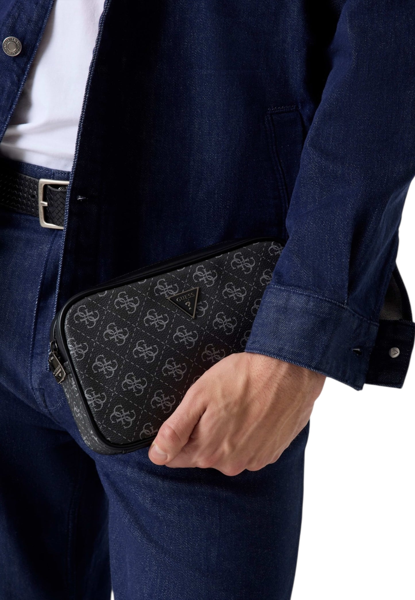 Borsa A Tracolla Uomo Guess  Milano Logo HMMILOP6150