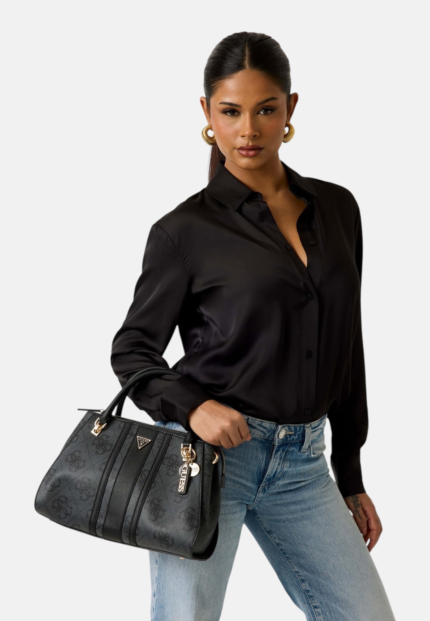 Borsa A Mano Donna Guess Luxury Satchel Noelle Ii HWSS9672070