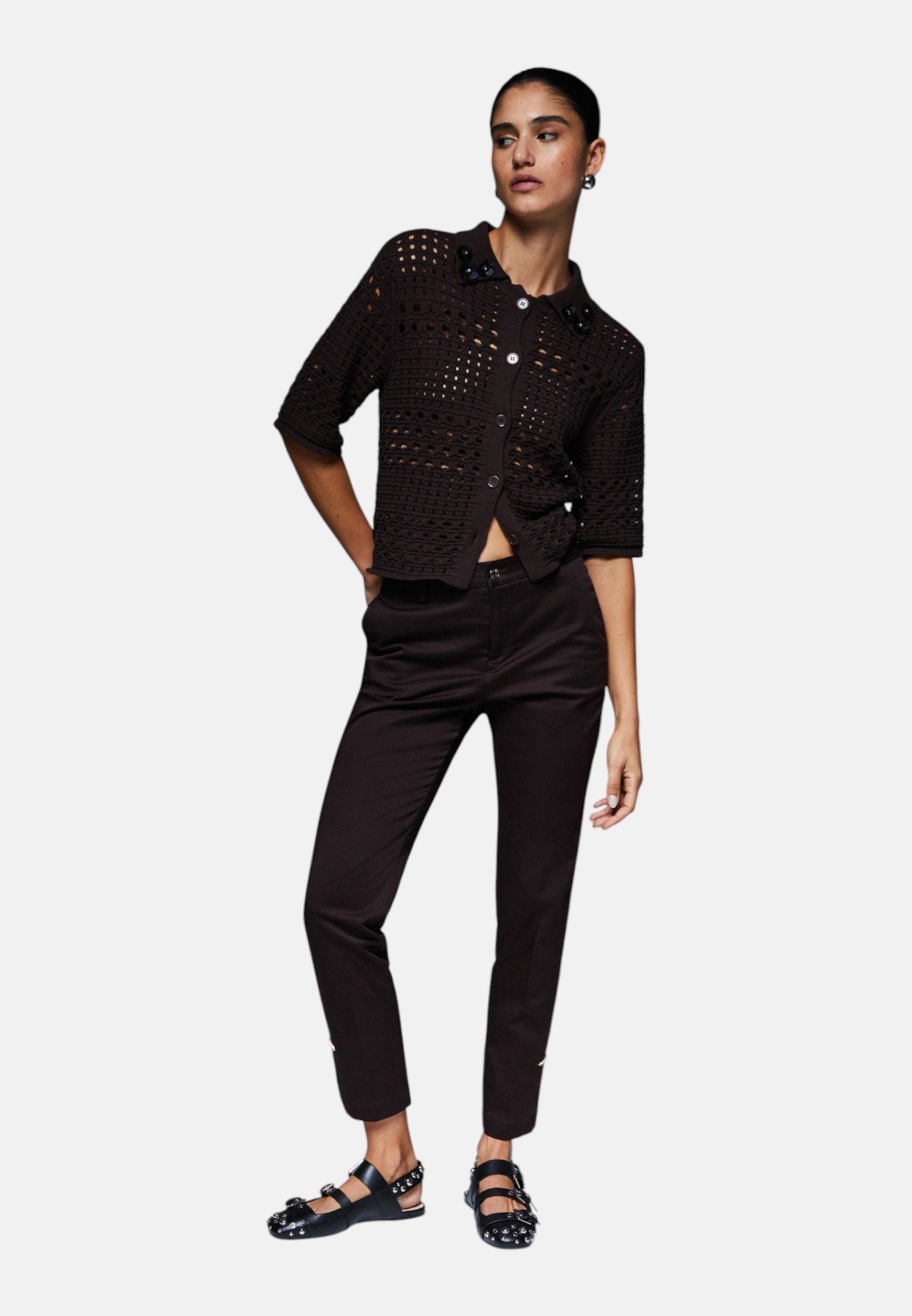 Pantaloni Flare Fit Donna Liu Jo Cropped Vita Alta  WA6475T373A