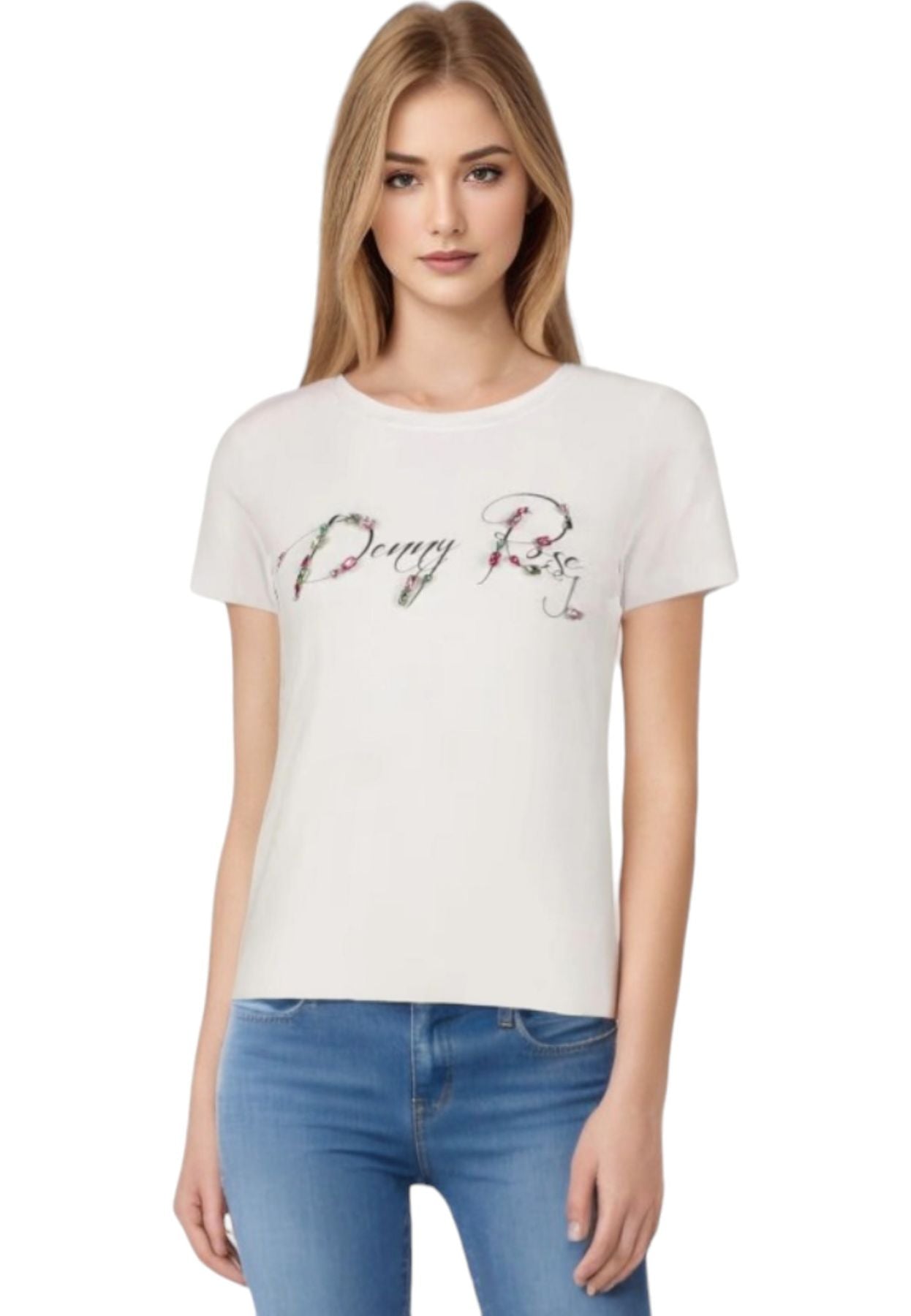 T-Shirt Manica Corta Donna Denny Rose Cono Logo  411ND64004