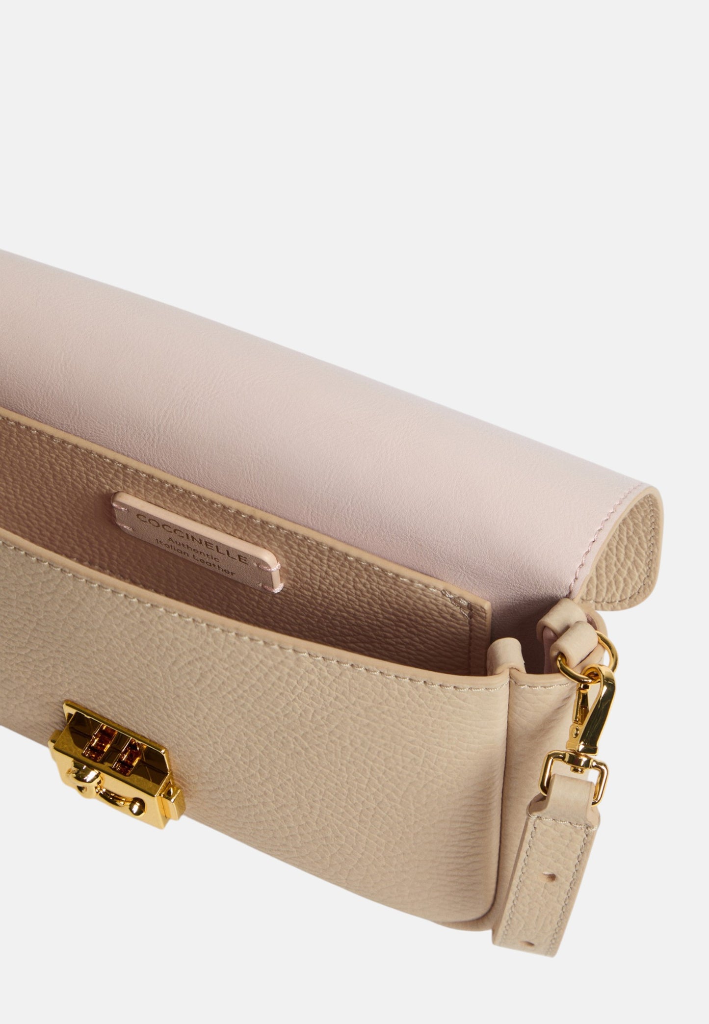 Borsa A Tracolla Donna Coccinelle In Pelle Martellata Coccinelle C-Me Lock Mini E5U4K520101