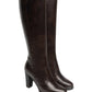 Stivali Con Tacco Donna Nero Giardini Tomaia in pelle, gambale alto, morsetto decorativo, chiusura laterale con zip, tacco largo, Made in Italy  I617951D