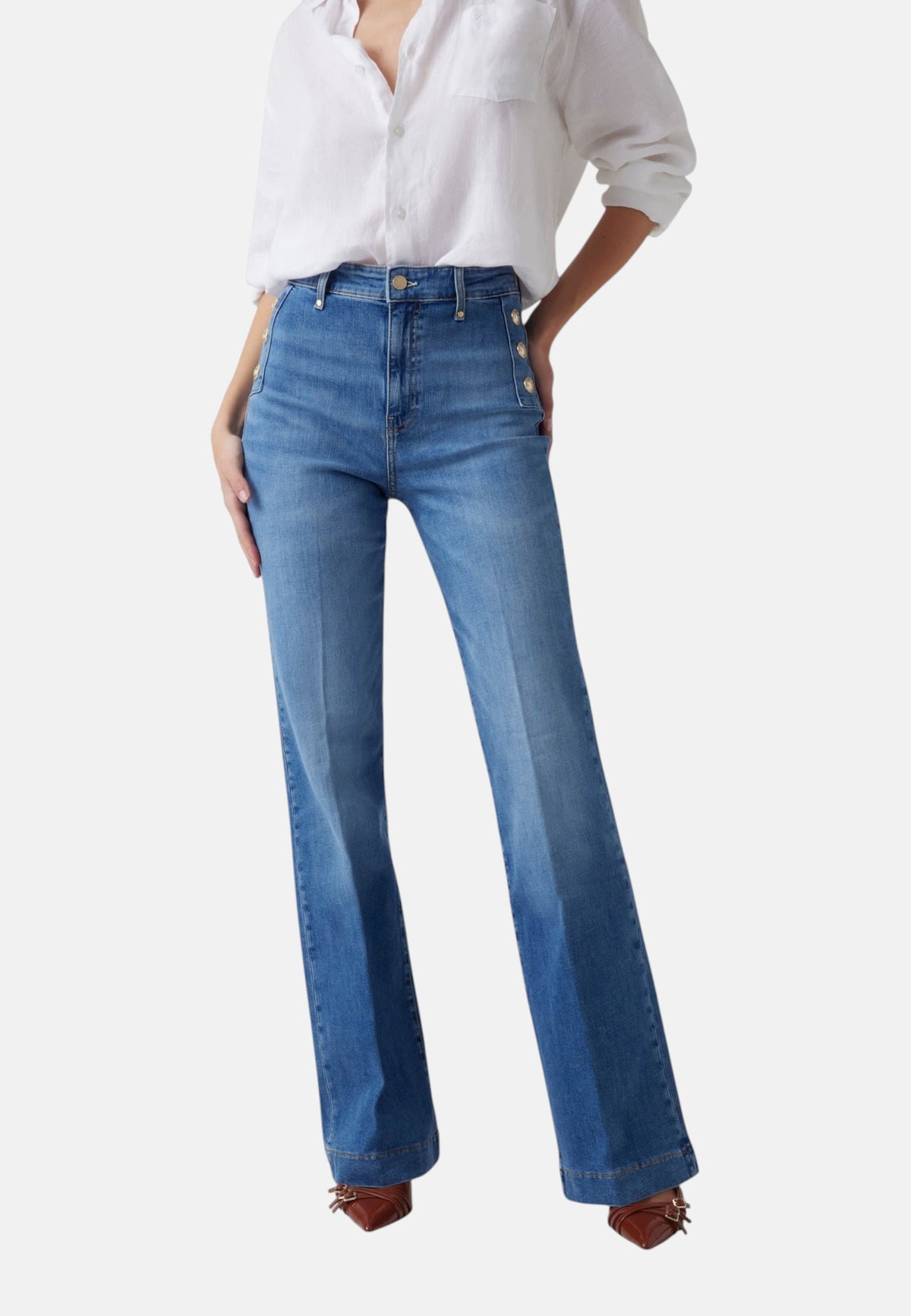 Jeans Bootcut Donna Guess  New Faye W5GA0PD5Q01