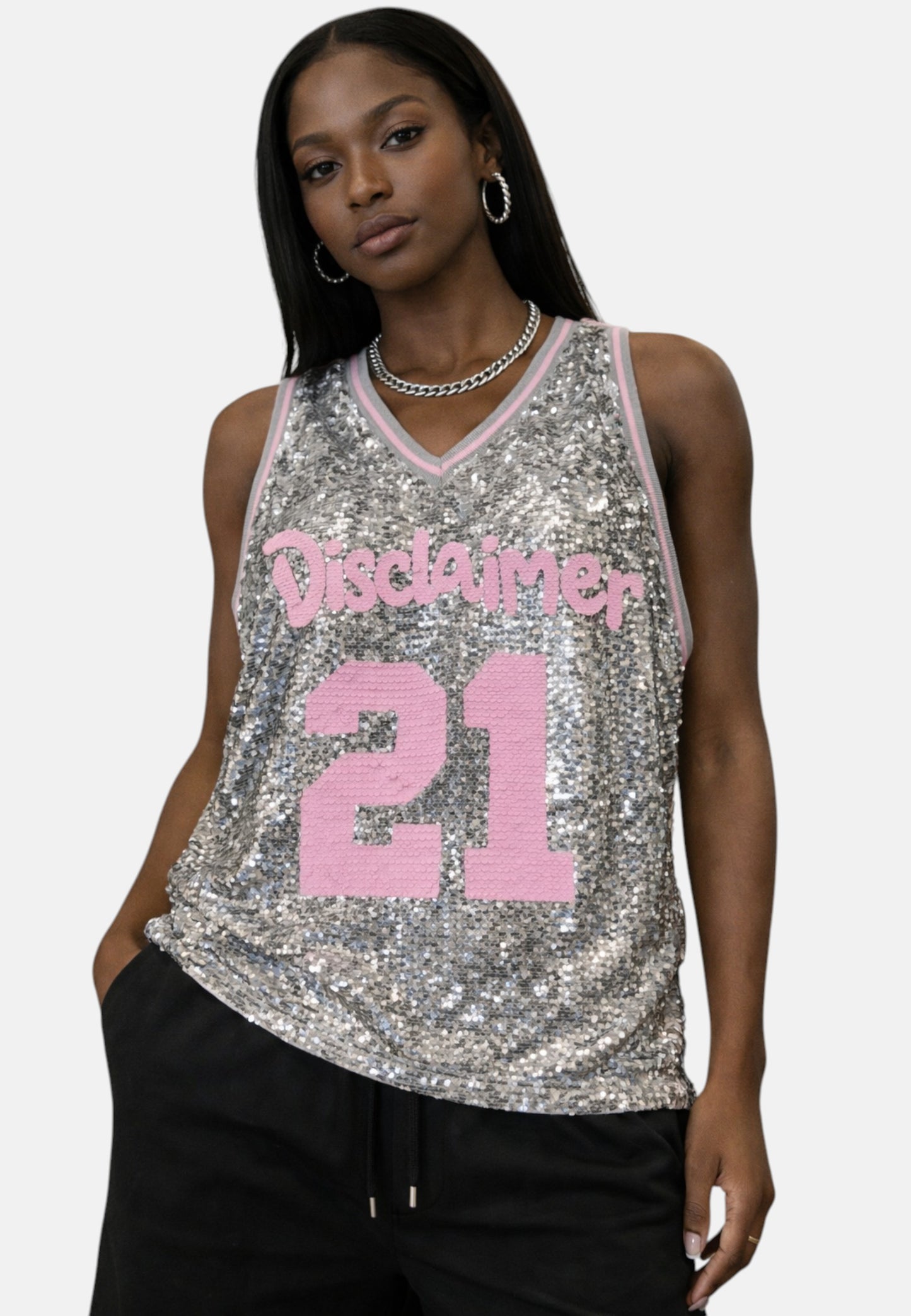 T-Shirt Senza Maniche Donna Disclaimer   26EDS55615