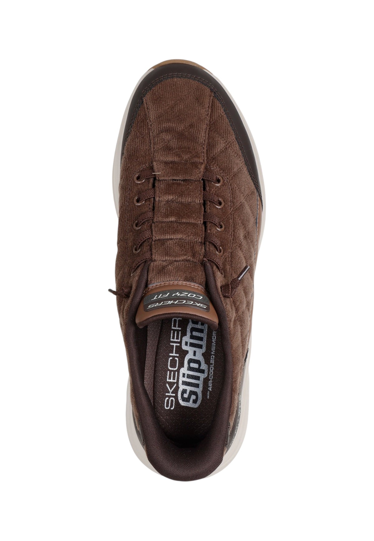 Sneakers Basse Uomo Skechers Hands Free Slip-ins, Heel Pillow, Cozy Fit, Contour Foam, Air-Cooled Memory Foam, Velluto a coste trapuntato, Lacci elasticizzati No Tie Fit, Lavabile in lavatrice Contour Foam-Cordelux 232618