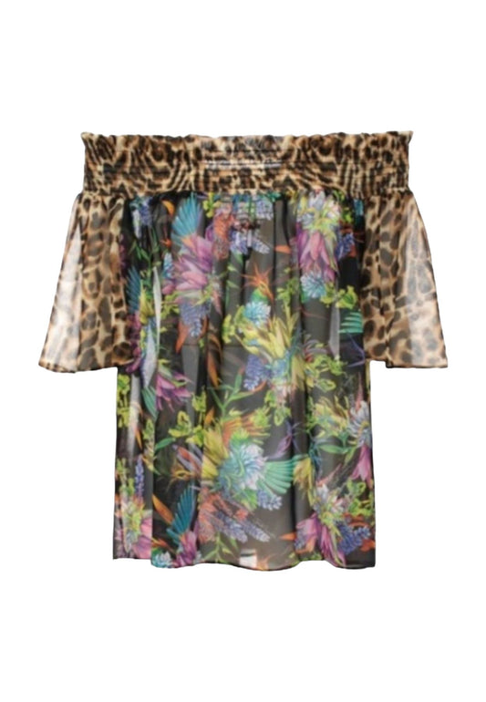 Blusa Manica Corta Donna Just Cavalli  74Mw224 74PBL224NS251