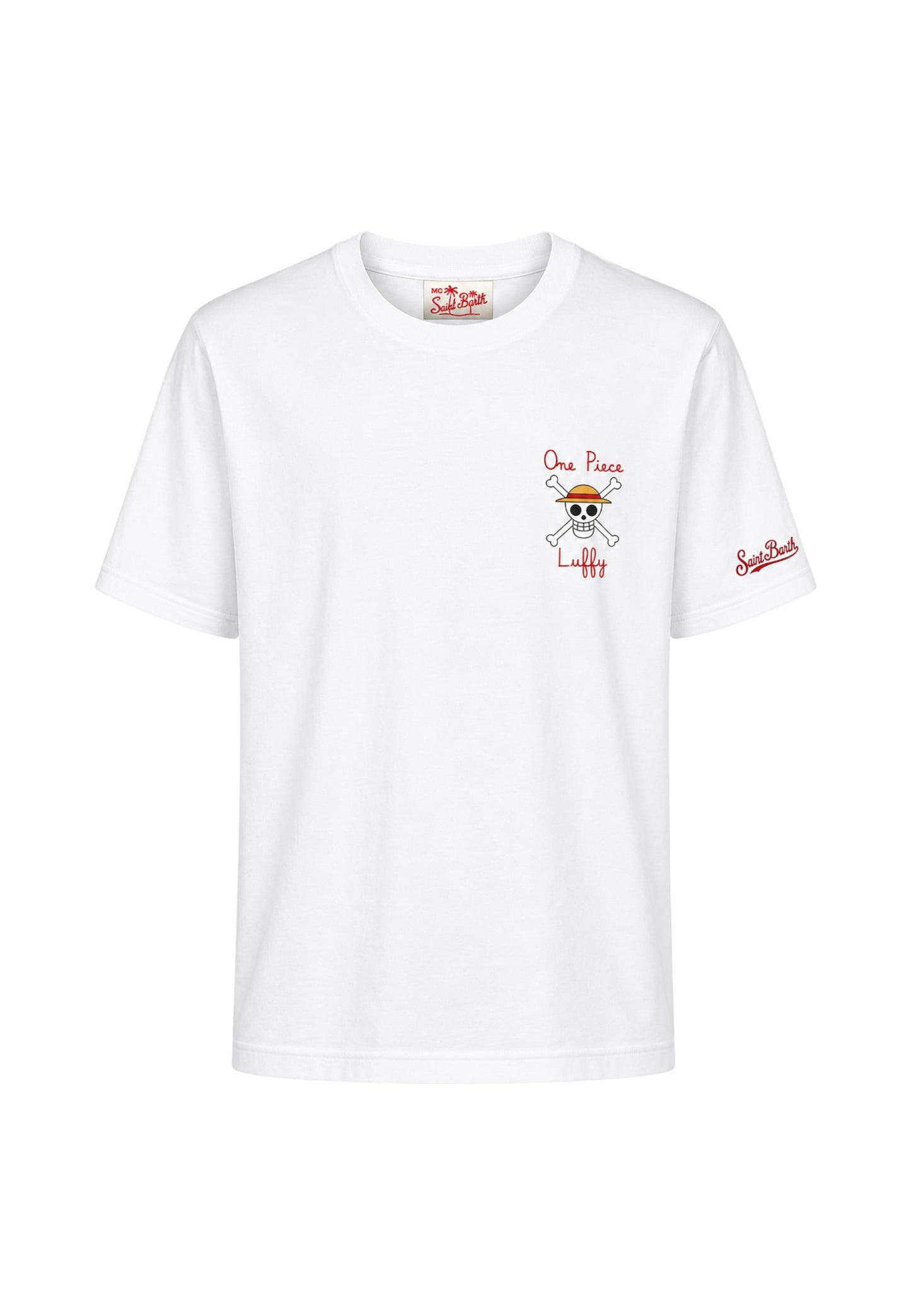 T-Shirt Manica Corta Uomo Mc2 Saint Barth Stampa/Ricamo Fronte E Retro One Piece Treasure Emb Portland PRL0002