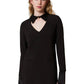 Vestito Corto Donna Twinset Con Dettagli In Raso  242TF2053