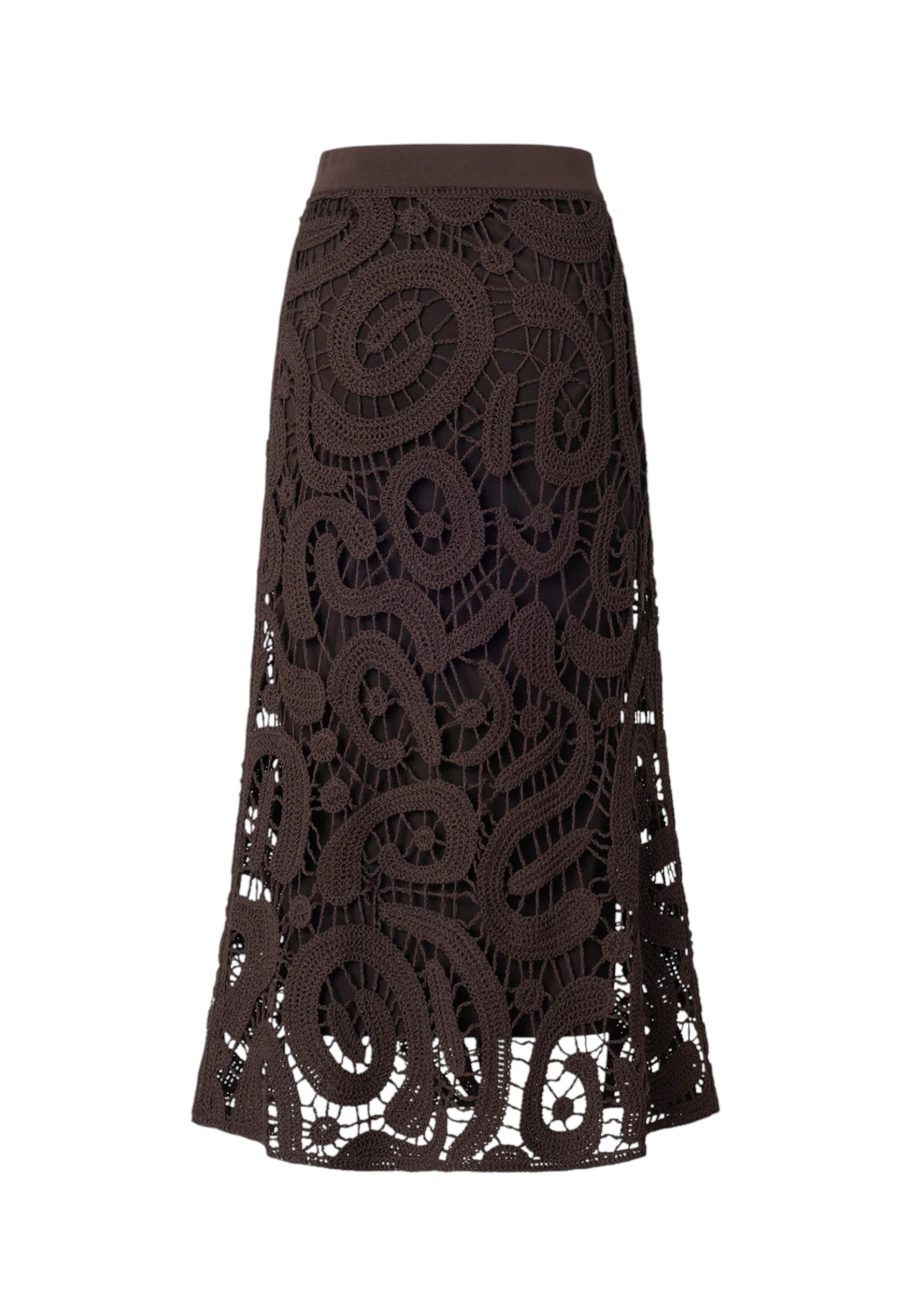 Gonna Lunga Donna Pinko Crochet Geometric Maestrale 106353A354