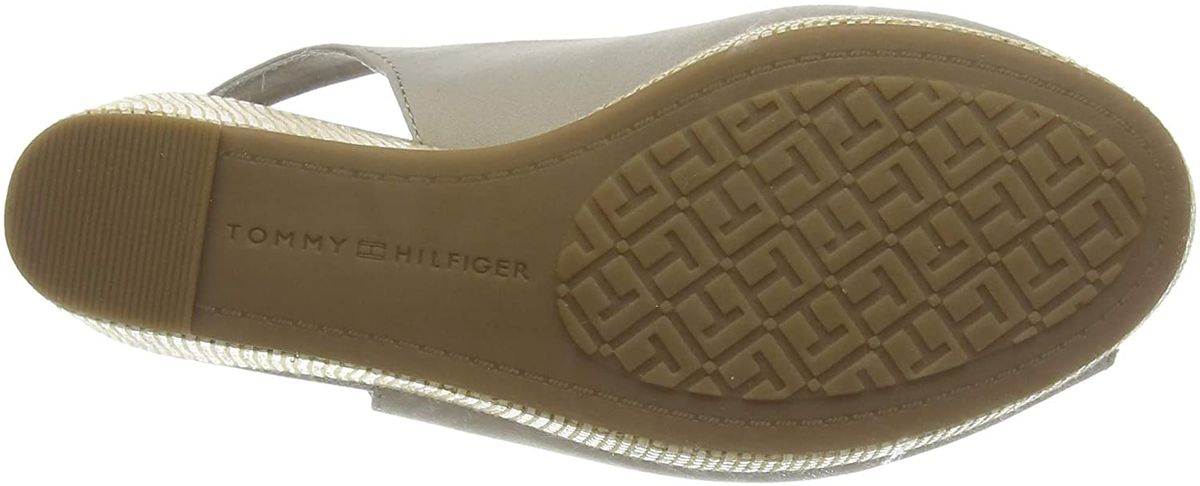 Sandali Con Zeppa Donna Tommy Hilfiger Alta Iconic Elena Sling Back Wedge FW0FW04789