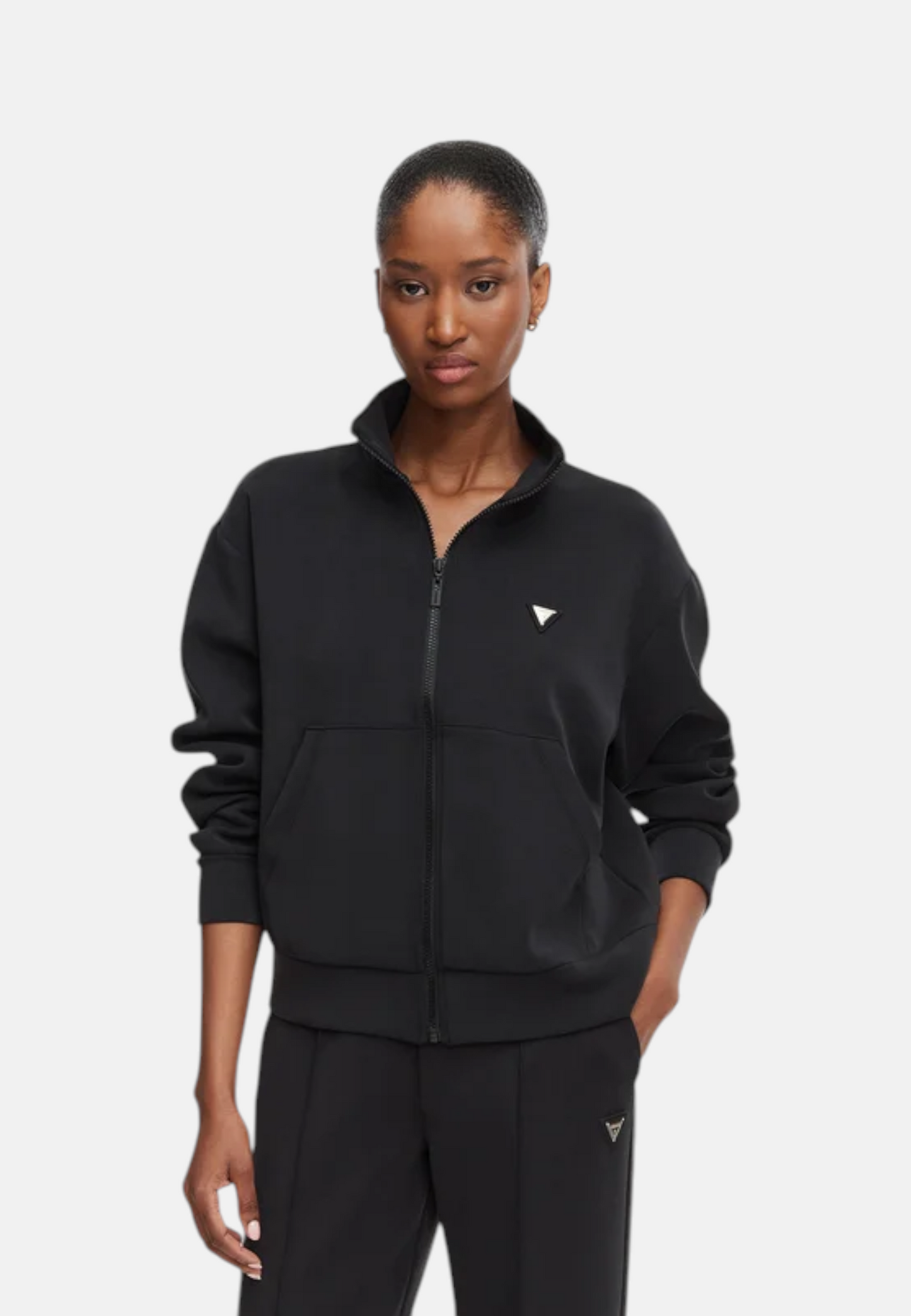 Felpa Con Zip Donna Guess  Olympe V6YQ17K4313