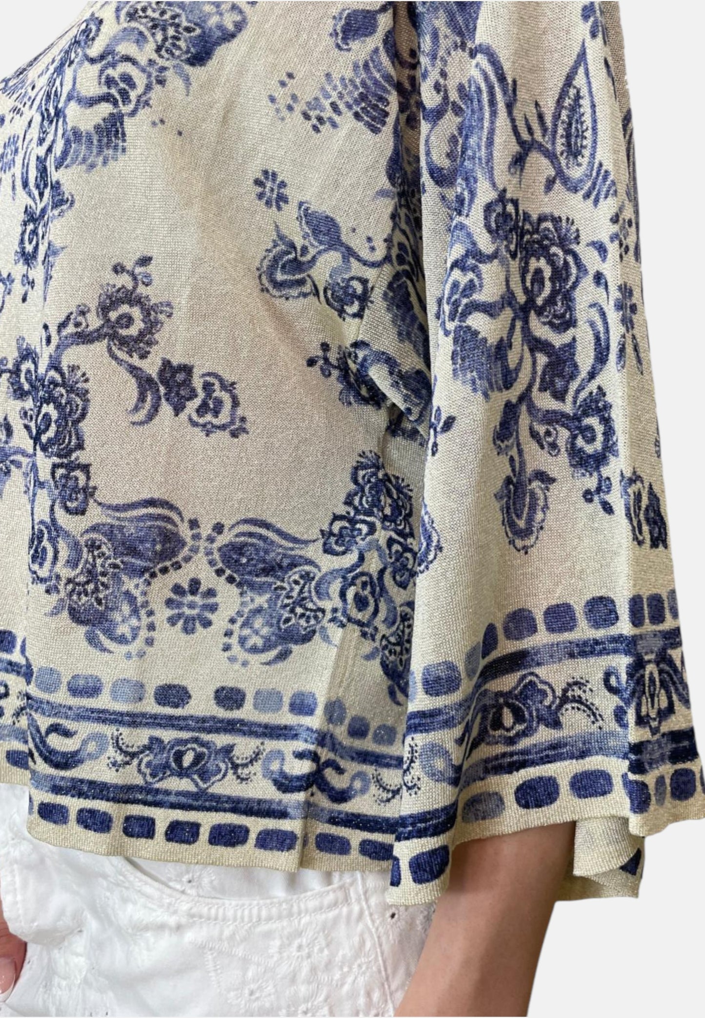 Maglia Scollo A Barca Donna Liu Jo Con Stampa  CA6355MA71N