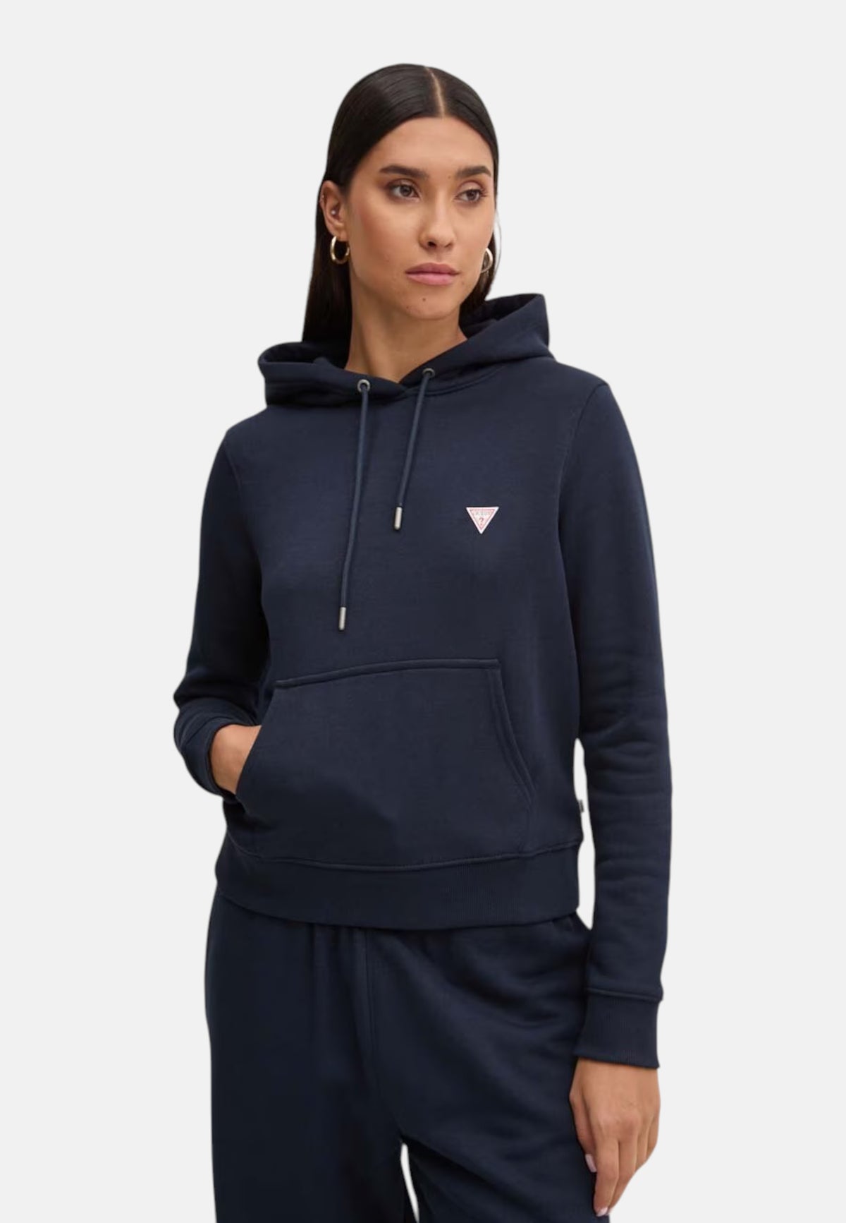 Felpa Con Cappuccio Donna Guess  Gj Hood Reg Mini Triangle W4YQ04KC811