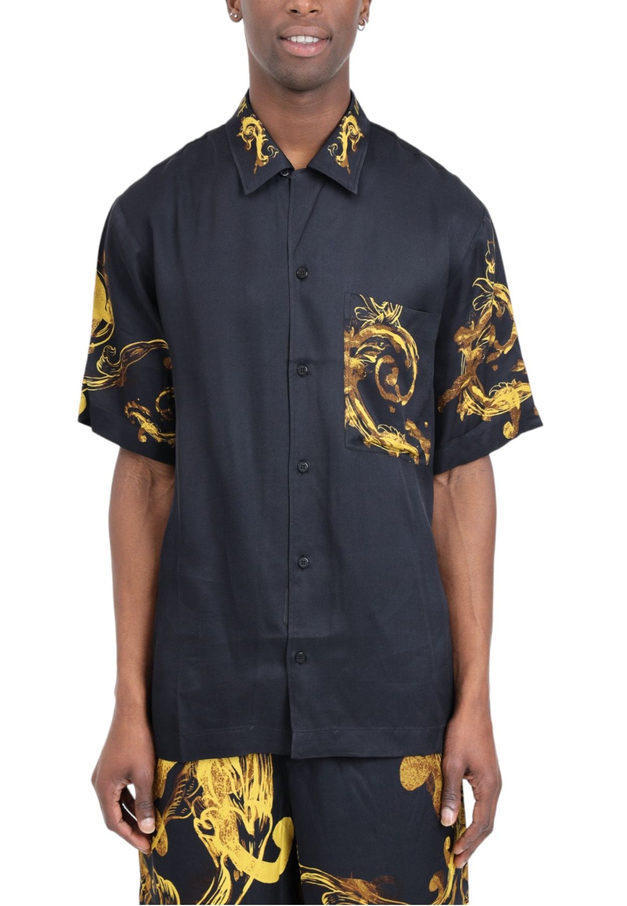 Camicia Manica Corta Uomo Versace Jeans Couture   76GAL2BWNS412