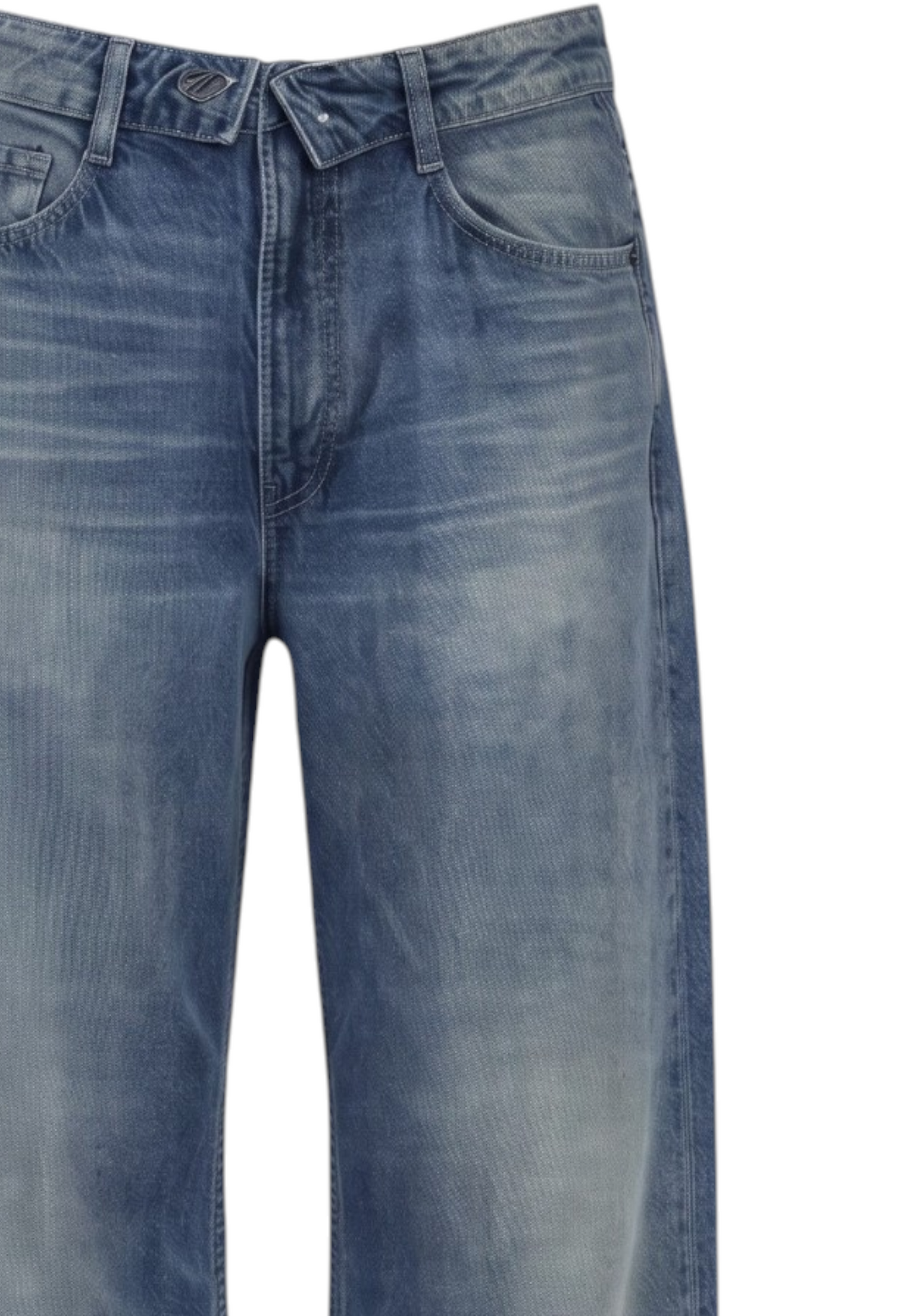 Jeans Barrel Fit Donna Liu Jo Effetto Used Con Cinta Rovesciata Zip Dea UF6500D0396