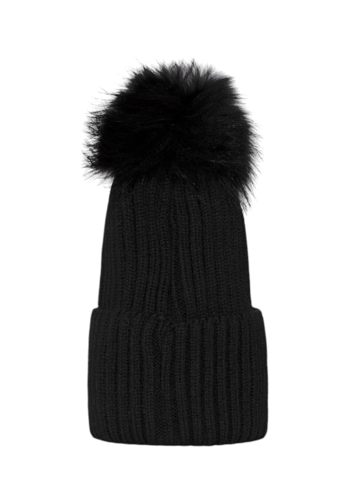 Berretto  Unisex Refrigiwear Lavorazione a coste, Risvolto, Tessuto leggermente elasticizzato, Caldo e confortevole, Pompon in pelliccia, Patch logo ricamata Snowflake Hat 26AIRA0B05508MA9083