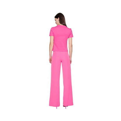 T-Shirt Manica Corta Donna Chiara Ferragni  Maxi Logomania Strass 74CBHG02CJG01