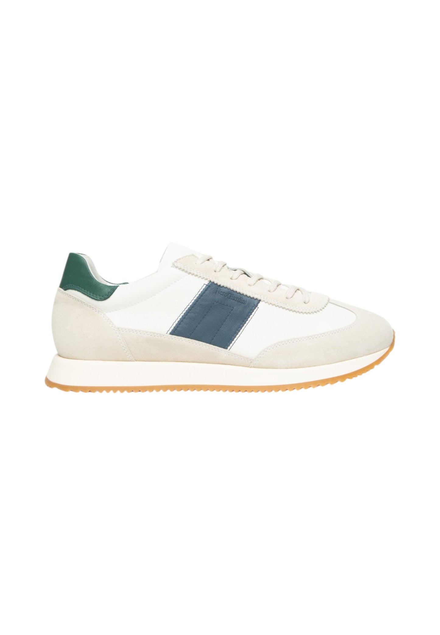 Sneakers Basse Uomo Nero Giardini In Pelle E Camoscio  E601112U