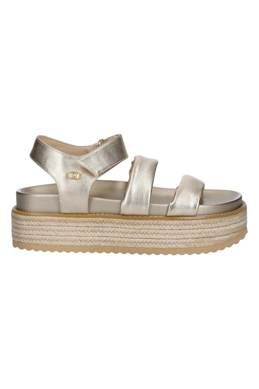 Sandali Con Zeppa Donna Liu Jo Metallic Panarea
