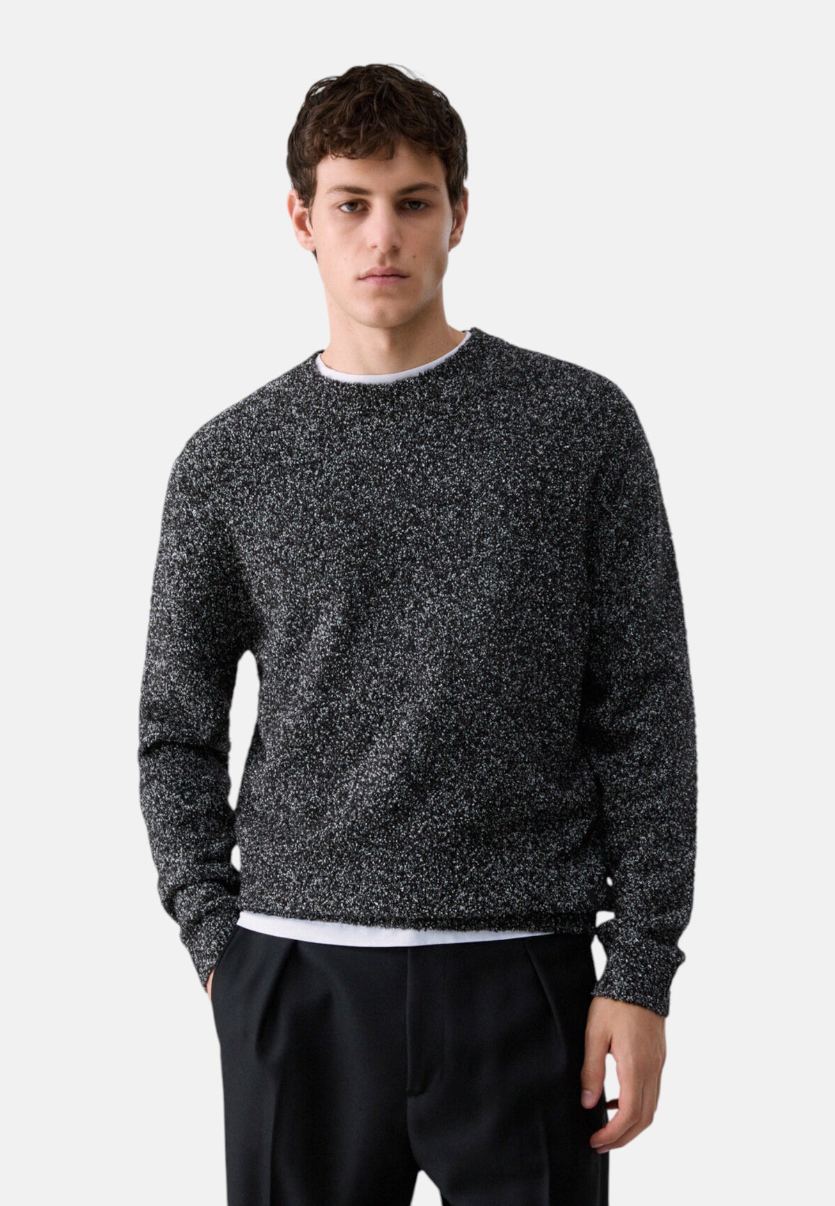 Maglione A Girocollo Uomo Liu Jo Effetto Boucle'  QF6124MAB28