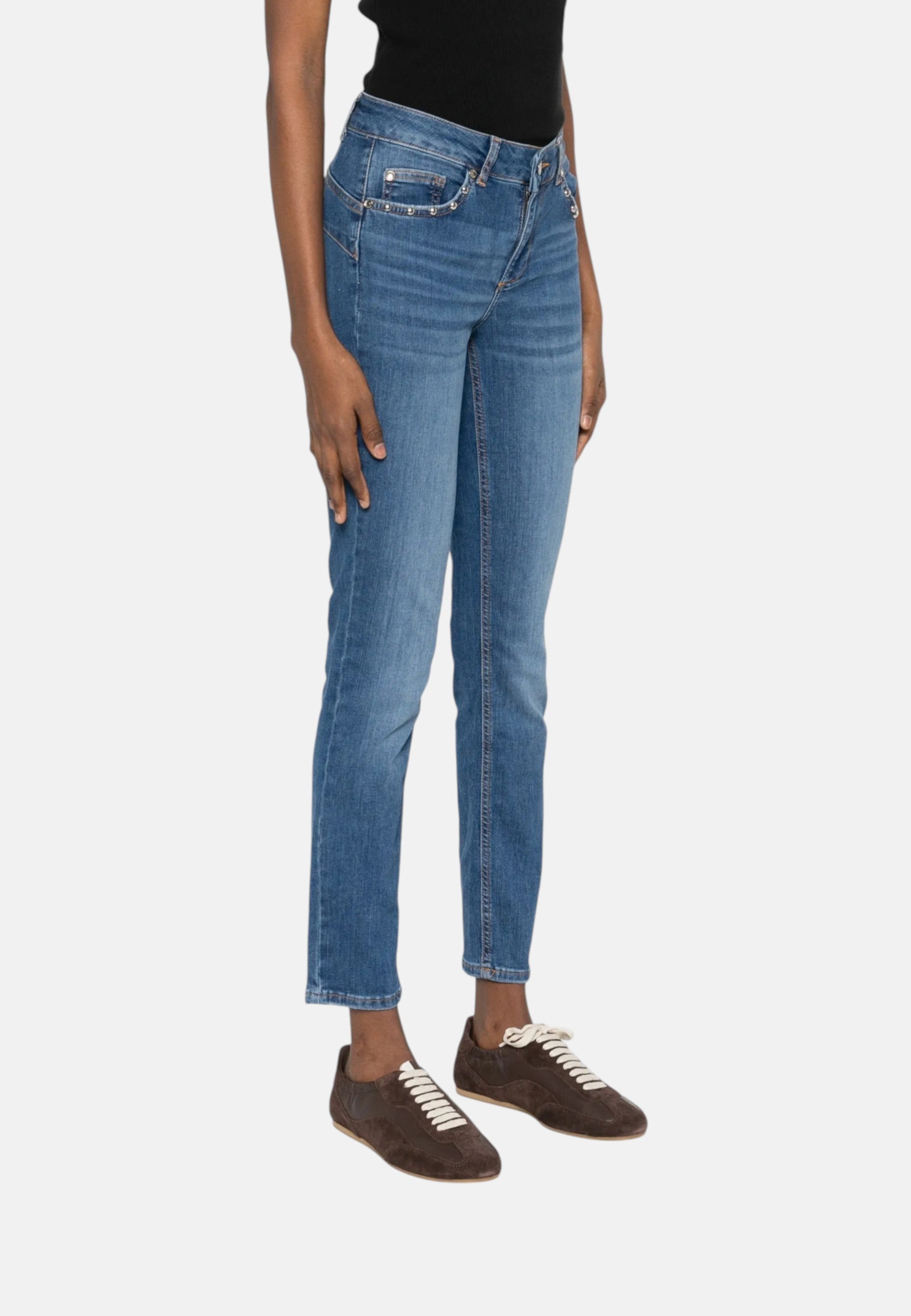 Jeans Skinny Fit Donna Liu Jo Vita Regolare Ideal UA6001D4811